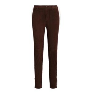 Lauren Ralph Lauren Stretch Goat Suede Ankle Pants